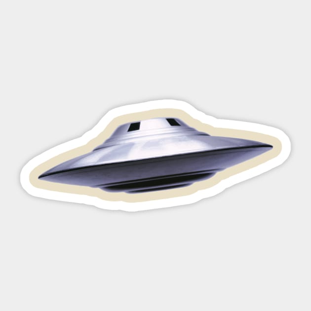 Flying Saucer Sticker by at1102Studio